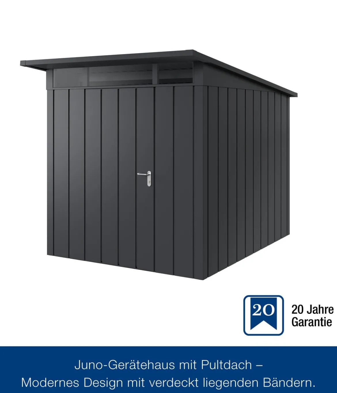 Hörmann Metallgerätehaus Juno JPD6 M-Sk Motiv Modern, ca. B229/H232/T310 cm