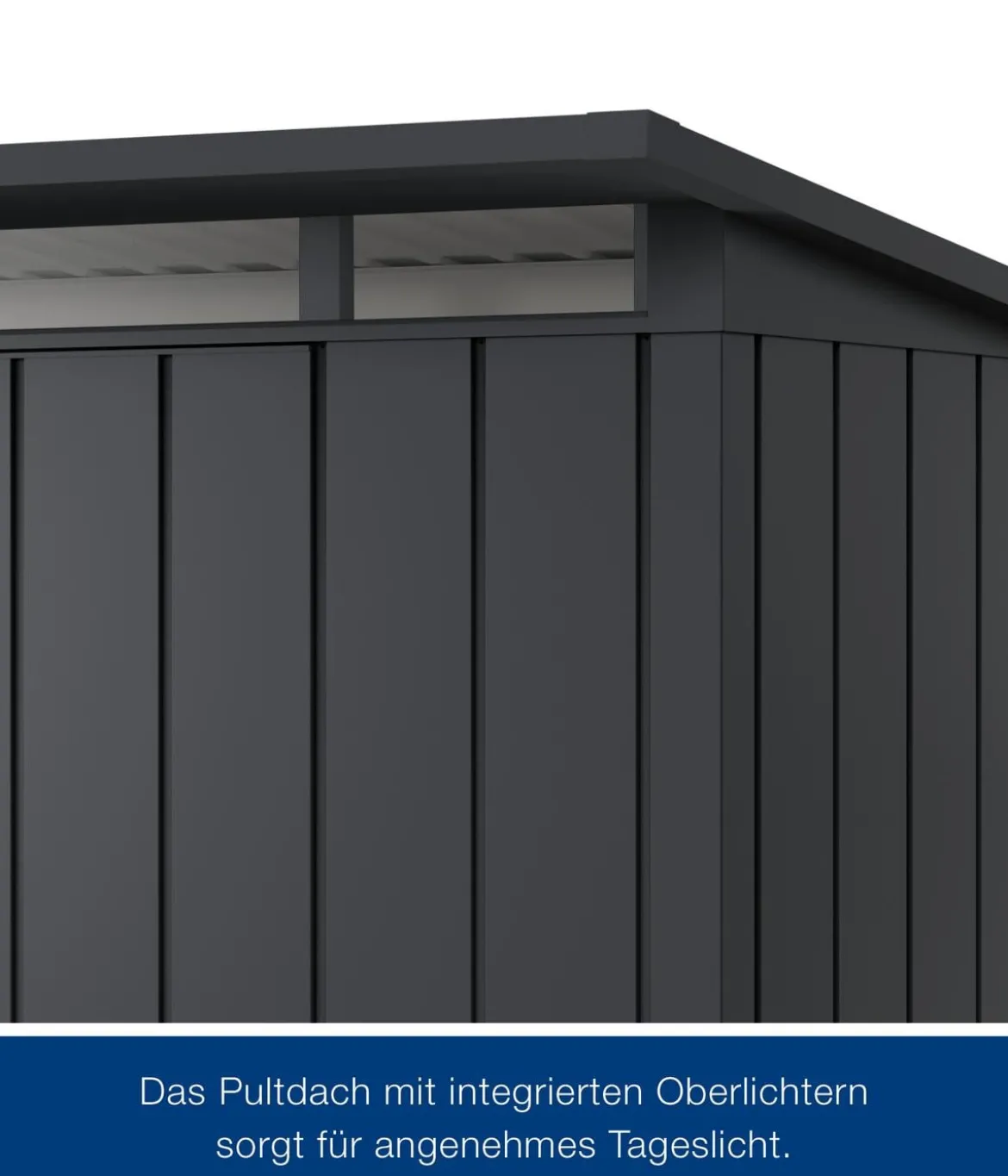 Hörmann Metallgerätehaus Juno JPD6 M-Sk Motiv Modern, ca. B229/H232/T310 cm