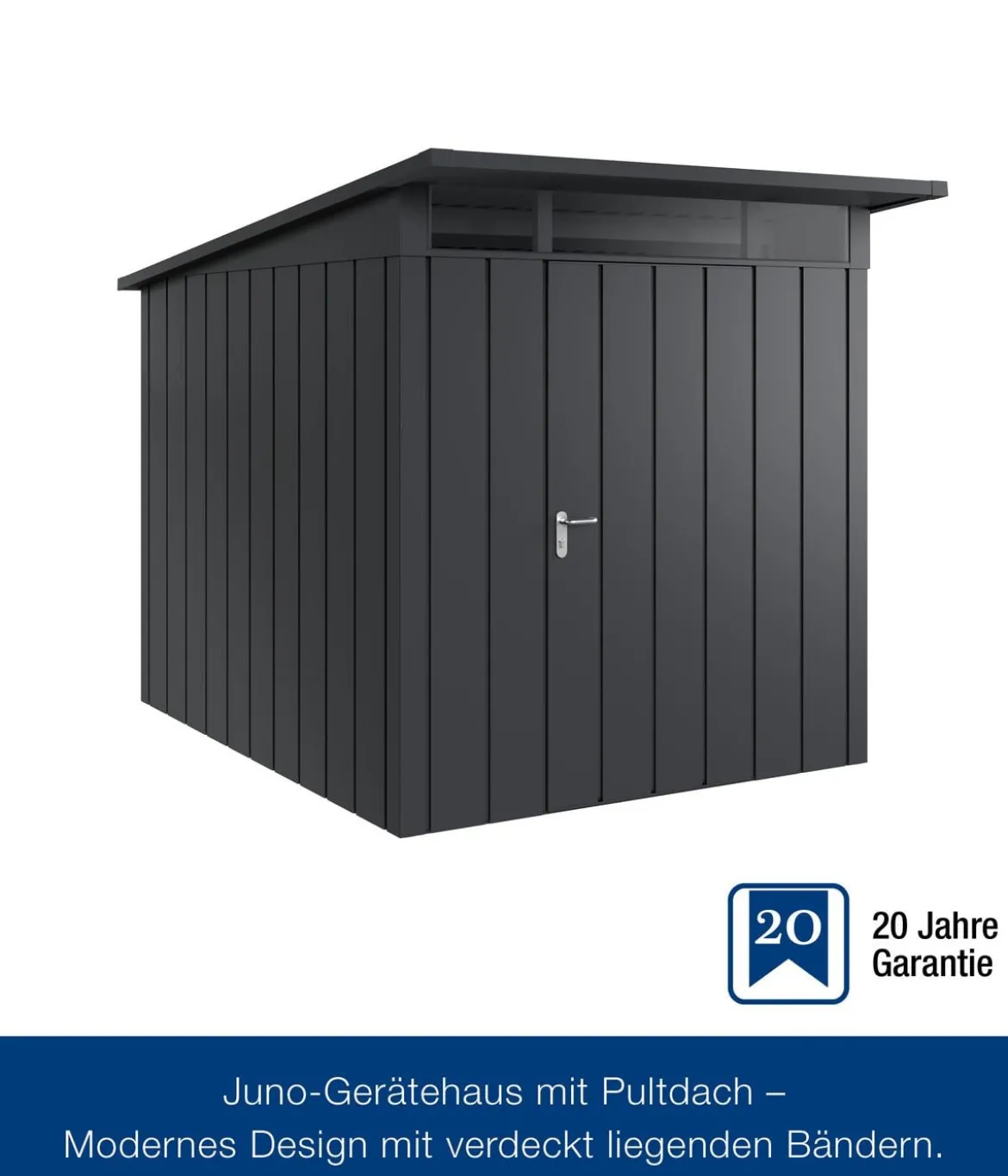 Hörmann Metallgerätehaus Juno JPD6 M-Sk Motiv Modern, ca. B229/H232/T310 cm
