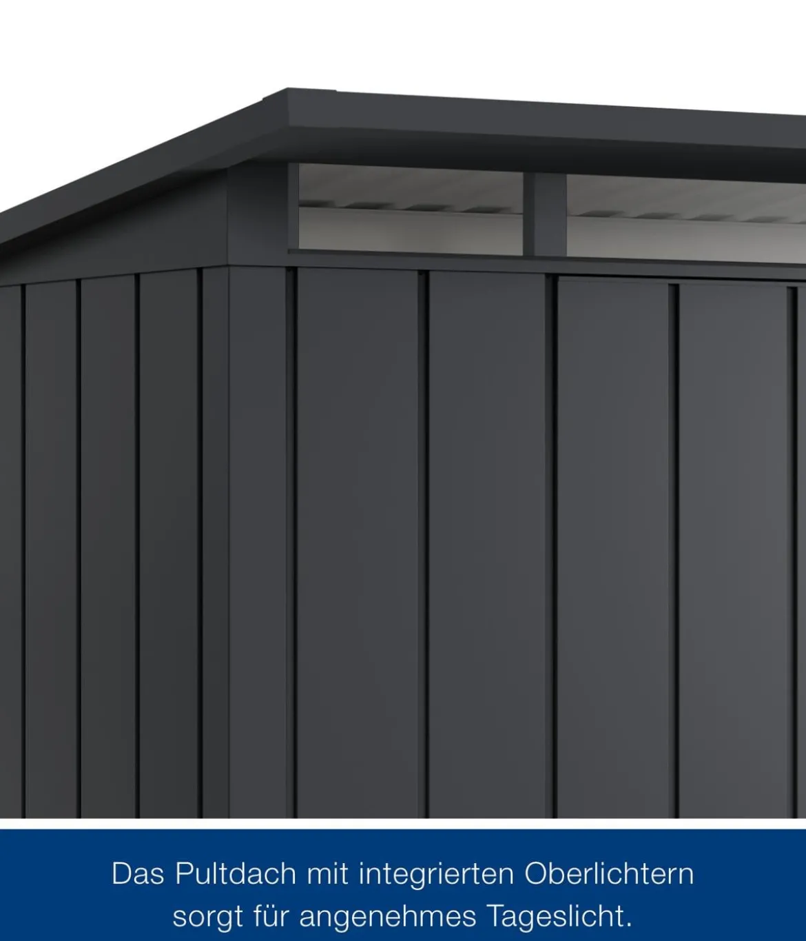 Hörmann Metallgerätehaus Juno JPD6 M-Sk Motiv Modern, ca. B229/H232/T310 cm