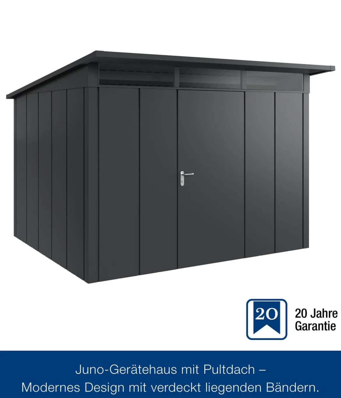 Hörmann Metallgerätehaus Juno JPD13 L-Sk Motiv Design, ca. B325/H232/T310 cm