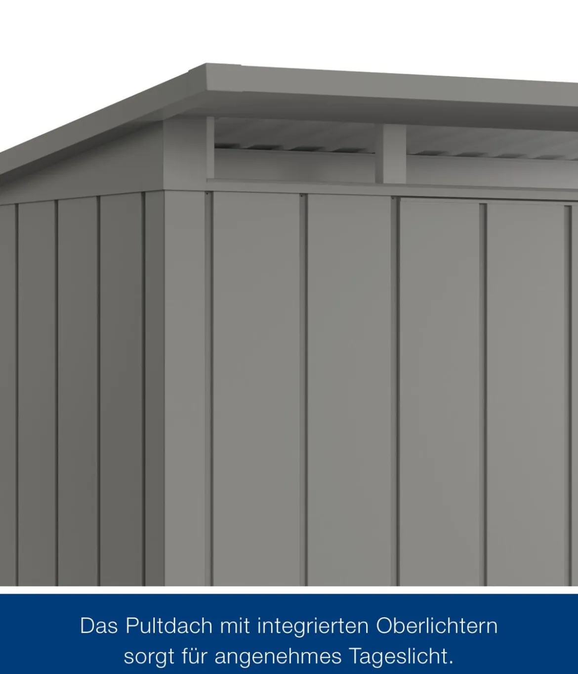 Hörmann Metallgerätehaus Juno JPD6 M-Sk Motiv Modern mit Doppeltür, ca. B229/H232/T310 cm