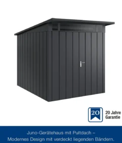 Hörmann Metallgerätehaus Juno JPD6 M-Sk Motiv Modern mit Doppeltür, ca. B229/H232/T310 cm