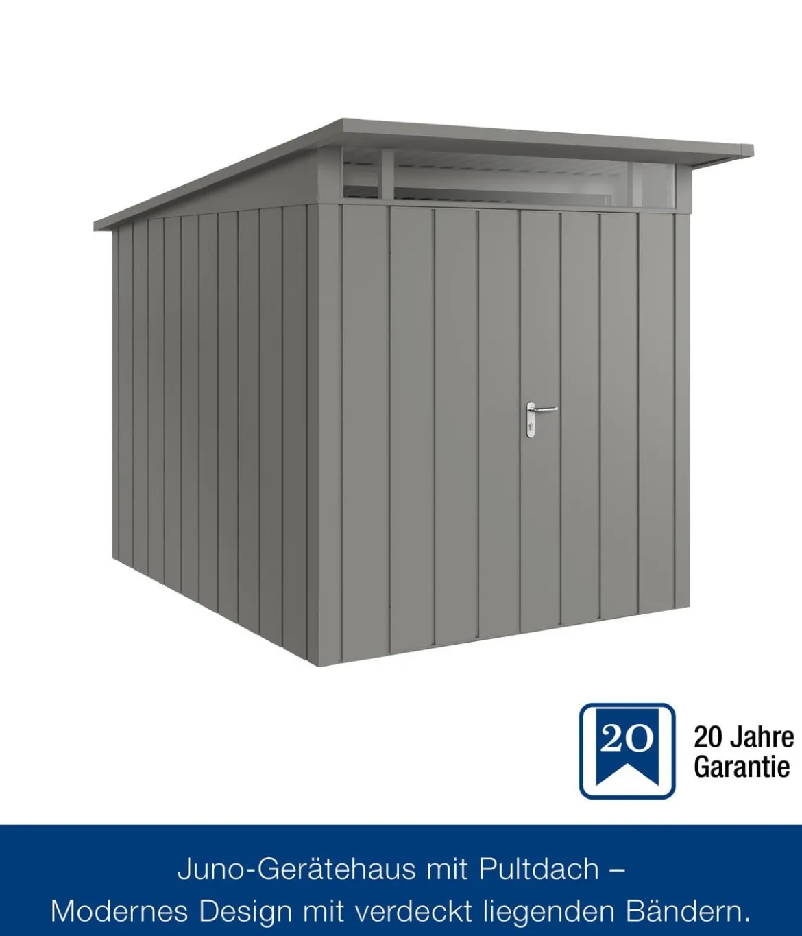Hörmann Metallgerätehaus Juno JPD6 M-Sk Motiv Modern mit Doppeltür, ca. B229/H232/T310 cm