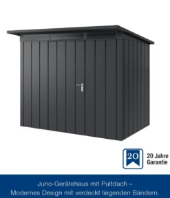 Hörmann Metallgerätehaus Juno JPD8 M-Sk Motiv Modern, ca. B277/H224/T214 cm