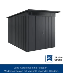 Hörmann Metallgerätehaus Juno JPD7 M-Sk Motiv Modern mit Doppeltür, ca. B229/H232/T358 cm