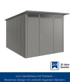 Hörmann Metallgerätehaus Juno JPD11 L-Sk Motiv Design, ca. B277/H232/T358 cm