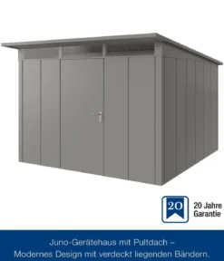 Hörmann Metallgerätehaus Juno JPD14 L-Sk Motiv Design, ca. B325/H232/T358 cm
