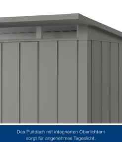 Hörmann Metallgerätehaus Juno JPD9 M-Sk Motiv Modern, ca. B277/H224/T262 cm