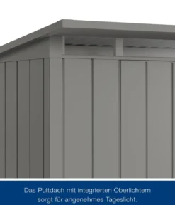 Hörmann Metallgerätehaus Juno JPD9 M-Sk Motiv Modern, ca. B277/H224/T262 cm
