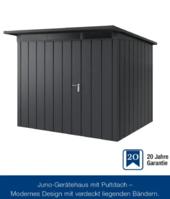 Hörmann Metallgerätehaus Juno JPD9 M-Sk Motiv Modern, ca. B277/H224/T262 cm