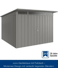 Hörmann Metallgerätehaus Juno JPD14 M-Sk Motiv Modern mit Doppeltür, ca. B325/H232/T358 cm