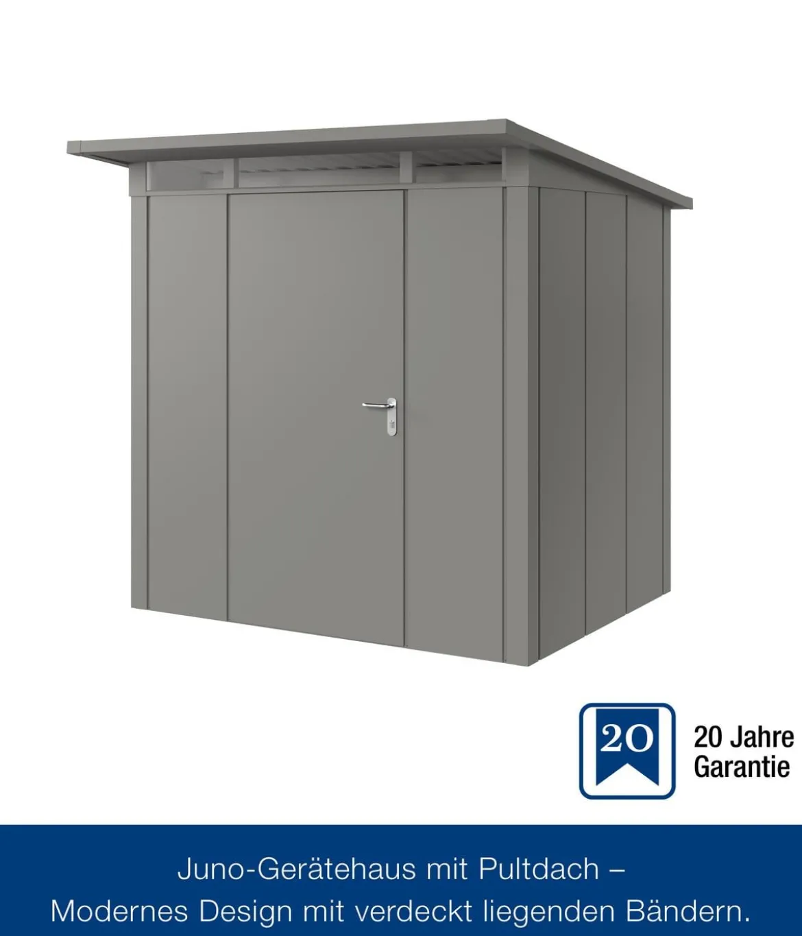 Hörmann Metallgerätehaus Juno JPD4 L-Sk Motiv Design, ca. B229/H224/T214 cm