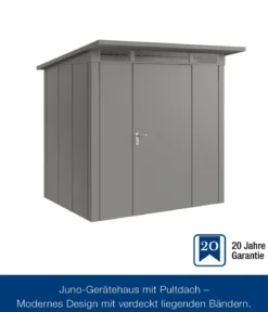 Hörmann Metallgerätehaus Juno JPD4 L-Sk Motiv Design, ca. B229/H224/T214 cm