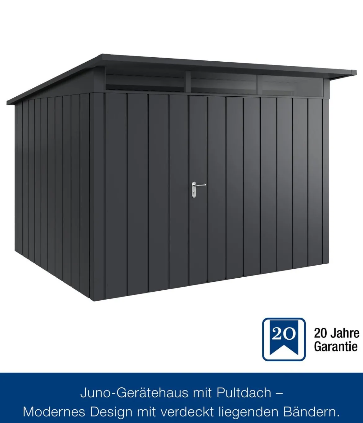 Hörmann Metallgerätehaus Juno JPD13 M-Sk Motiv Modern, ca. B325/H232/T310 cm