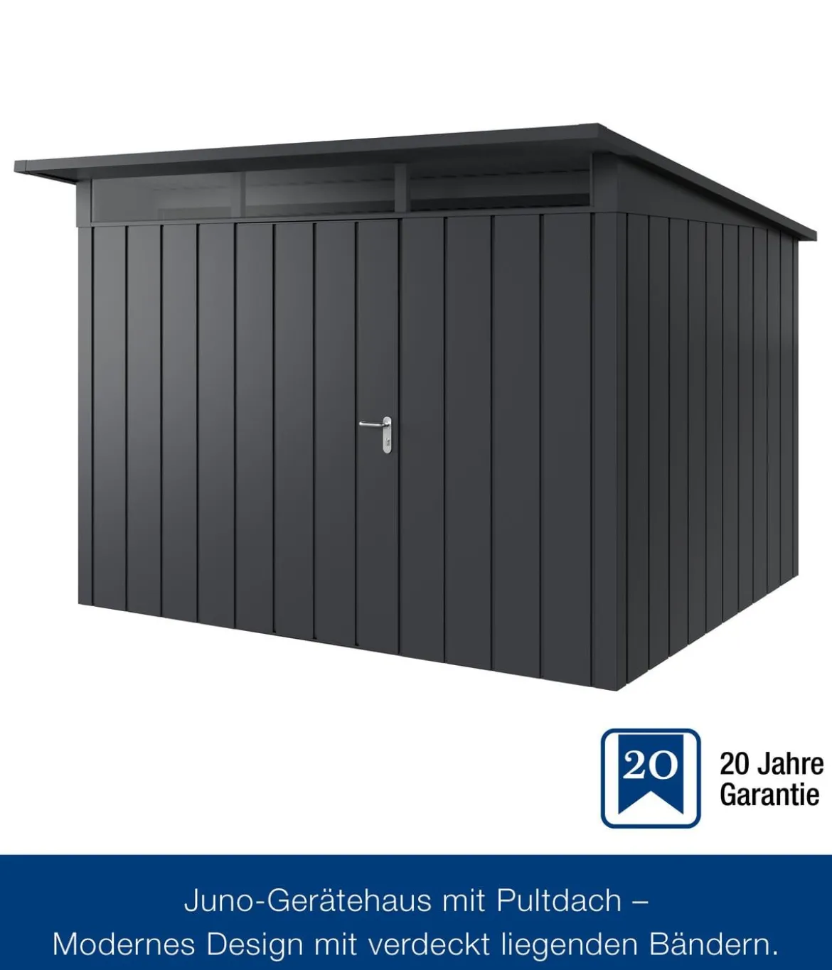 Hörmann Metallgerätehaus Juno JPD13 M-Sk Motiv Modern, ca. B325/H232/T310 cm