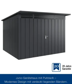 Hörmann Metallgerätehaus Juno JPD13 M-Sk Motiv Modern mit Doppeltür, ca. B325/H232/T310 cm