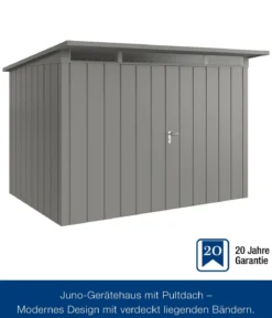 Hörmann Metallgerätehaus Juno JPD12 M-Sk Motiv Modern mit Doppeltür, ca. B325/H224/T262 cm