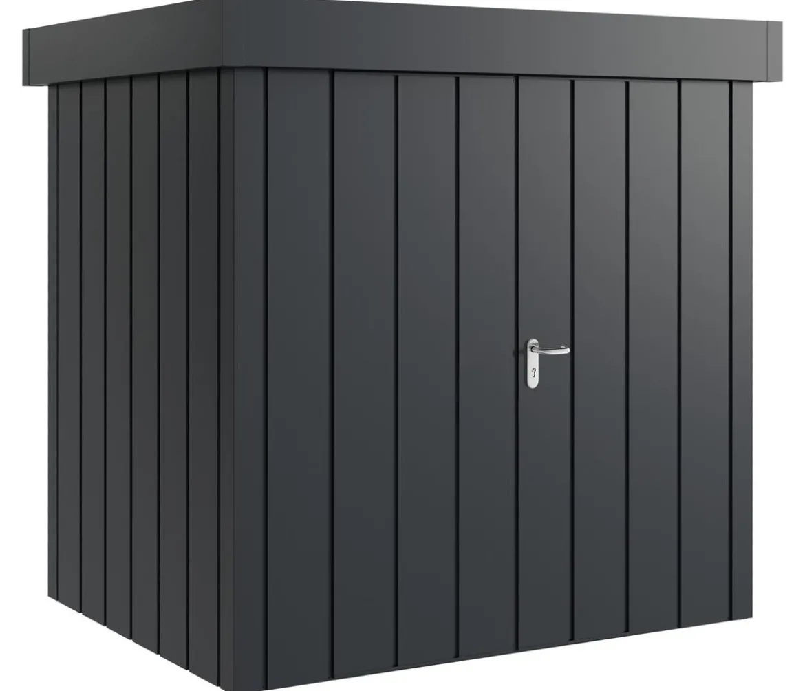 Hörmann Metallgerätehaus Juno JFD4 M-Sk Motiv Modern mit Doppeltür, ca. B229/H222/T181 cm