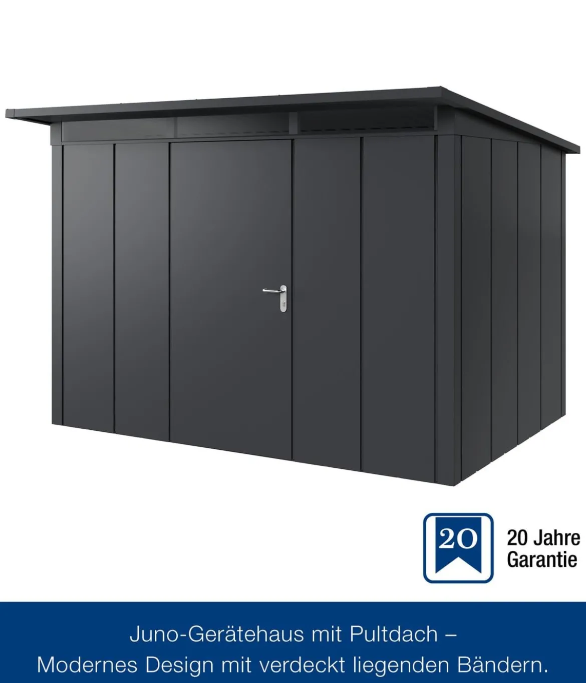 Hörmann Metallgerätehaus Juno JPD12 L-Sk Motiv Design, ca. B325/H224/T262 cm
