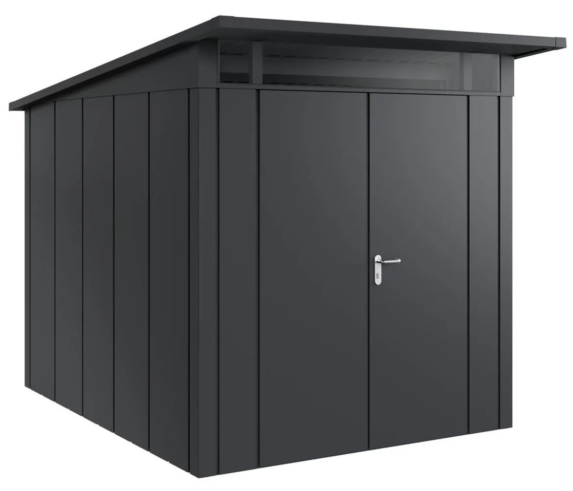 Hörmann Metallgerätehaus Juno JPD6 L-Sk Motiv Design mit Doppeltür, ca. B229/H232/T310 cm