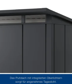 Hörmann Metallgerätehaus Juno JPD9 L-Sk Motiv Design, ca. B277/H224/T262 cm