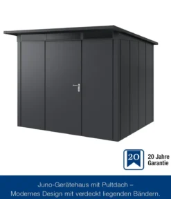 Hörmann Metallgerätehaus Juno JPD9 L-Sk Motiv Design, ca. B277/H224/T262 cm