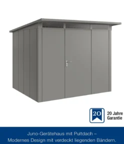Hörmann Metallgerätehaus Juno JPD9 L-Sk Motiv Design, ca. B277/H224/T262 cm