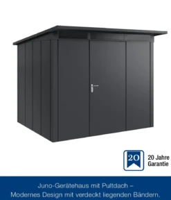 Hörmann Metallgerätehaus Juno JPD9 L-Sk Motiv Design, ca. B277/H224/T262 cm