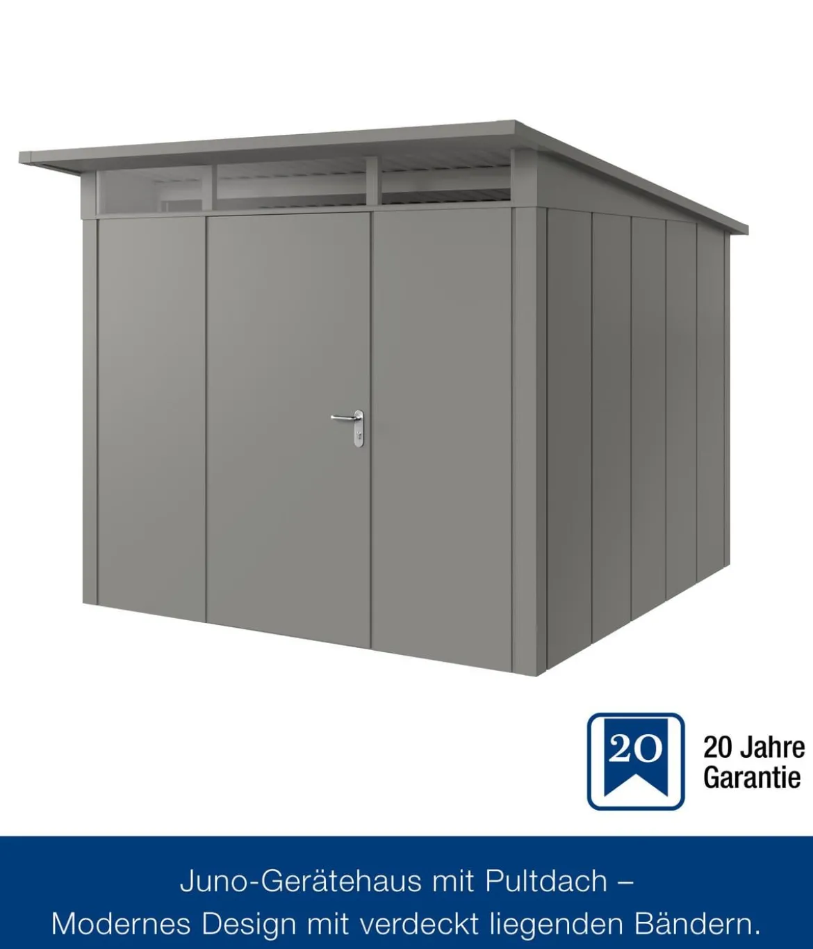 Hörmann Metallgerätehaus Juno JPD10 L-Sk Motiv Design, ca. B277/H232/T310 cm