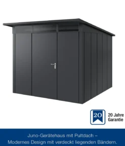 Hörmann Metallgerätehaus Juno JPD10 L-Sk Motiv Design, ca. B277/H232/T310 cm