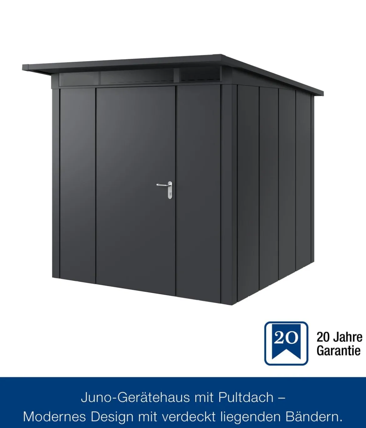 Hörmann Metallgerätehaus Juno JPD5 L-Sk Motiv Design, ca. B229/H224/T262 cm