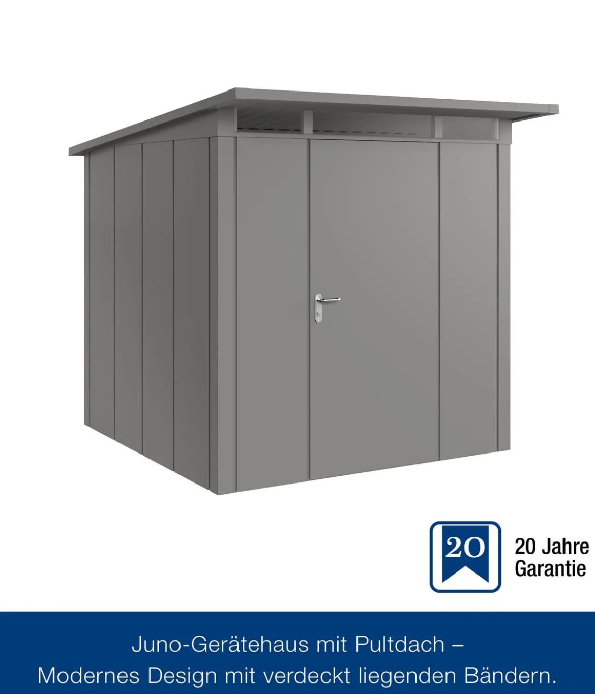 Hörmann Metallgerätehaus Juno JPD5 L-Sk Motiv Design, ca. B229/H224/T262 cm