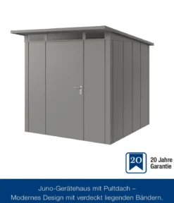 Hörmann Metallgerätehaus Juno JPD5 L-Sk Motiv Design, ca. B229/H224/T262 cm