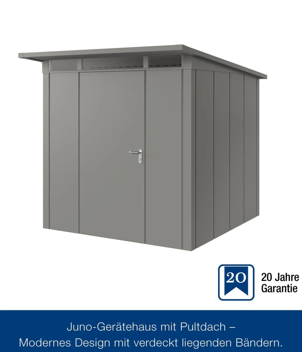 Hörmann Metallgerätehaus Juno JPD5 L-Sk Motiv Design, ca. B229/H224/T262 cm