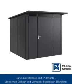 Hörmann Metallgerätehaus Juno JPD5 L-Sk Motiv Design, ca. B229/H224/T262 cm