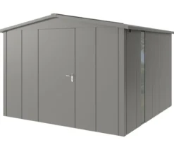 Hörmann Metallgerätehaus Juno JSD14 L-Sk Motiv Design bodentiefes Fenster, ca. B333/H231/T325 cm