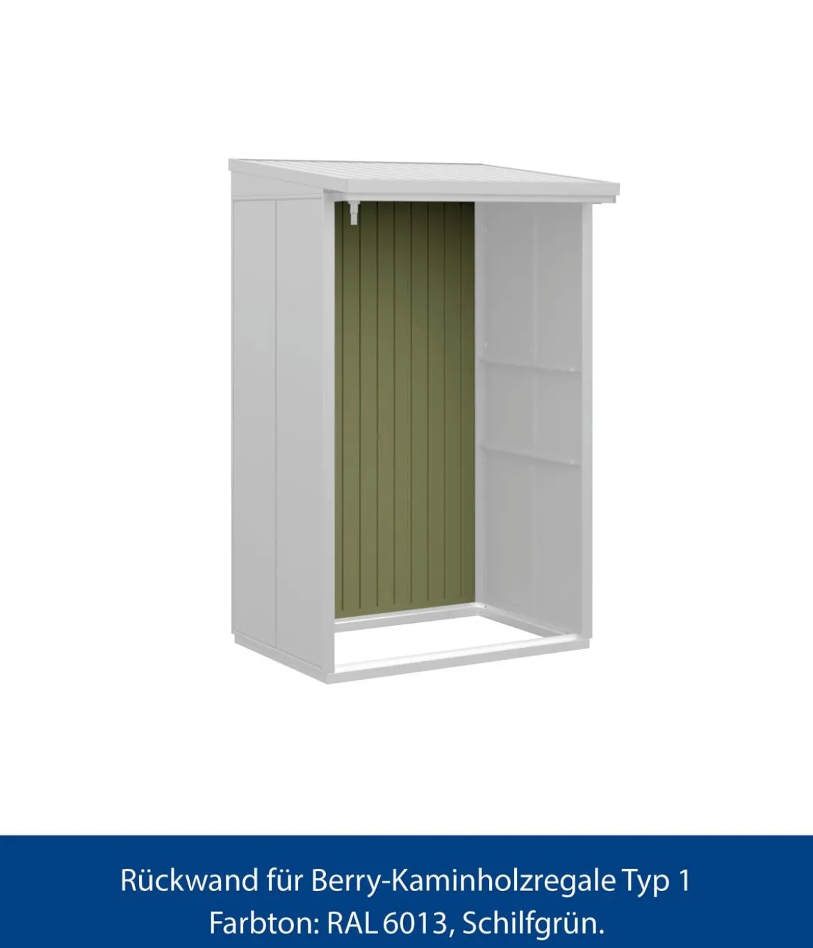 Hörmann Rückwand für Berry-Kaminholzregal Typ 1, ca. B117,3/H188 cm