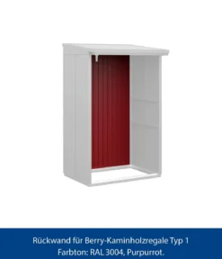 Hörmann Rückwand für Berry-Kaminholzregal Typ 1, ca. B117,3/H188 cm