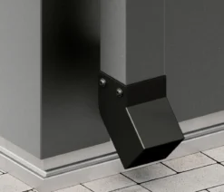 Hörmann Stahl-Regenfallrohr-Set, Graualuminium, 2 Stk.