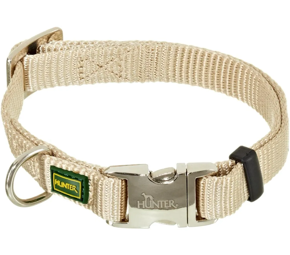 HUNTER® Hundehalsband Vario Basic Alu Strong, beige