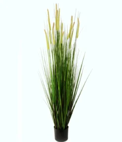 I.GE.A. Kunstpflanze Fuchsschwanzgras im Topf, ca. H150 cm