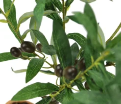 I.GE.A. Kunstpflanze Olive mit schwarzen Oliven, im Topf, ca. H57 cm