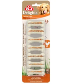8in1 Hundesnack Delights Chicken Bones Strong