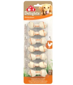 8in1 Hundesnack Delights Chicken Bones XS, 7 Stk.