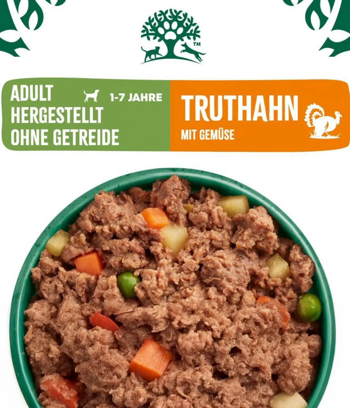 James Wellbeloved Nassfutter für Hunde Grainfree Adult, Truthahn in Pastete