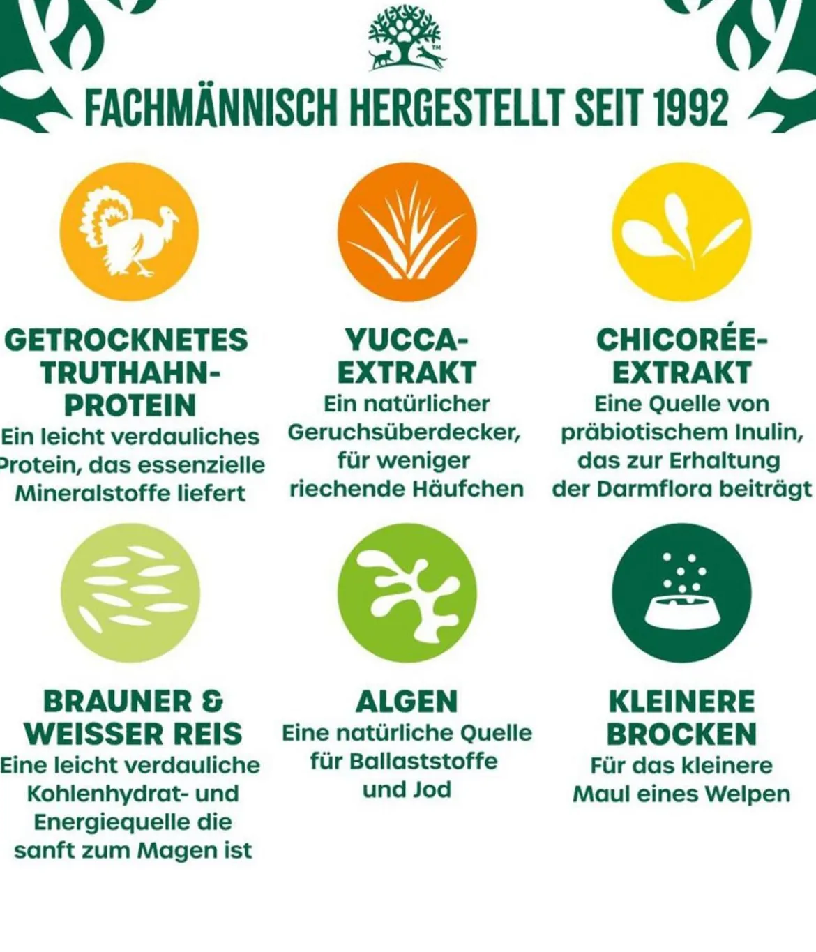 James Wellbeloved Trockenfutter für Hunde Puppy Truthahn & Reis, 2 kg