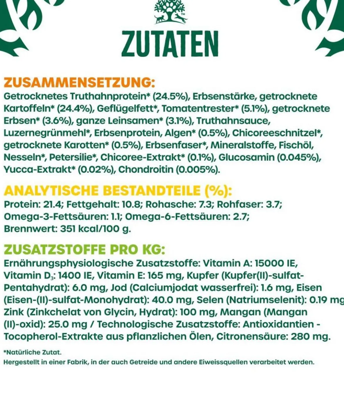 James Wellbeloved Trockenfutter für Hunde Grainfree Adult, Truthahn & Gemüse
