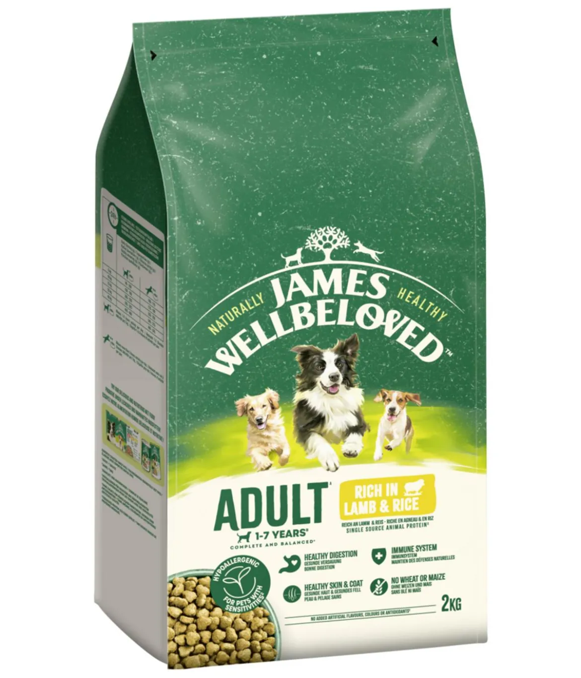 James Wellbeloved Trockenfutter für Hunde Adult, Lamm & Reis