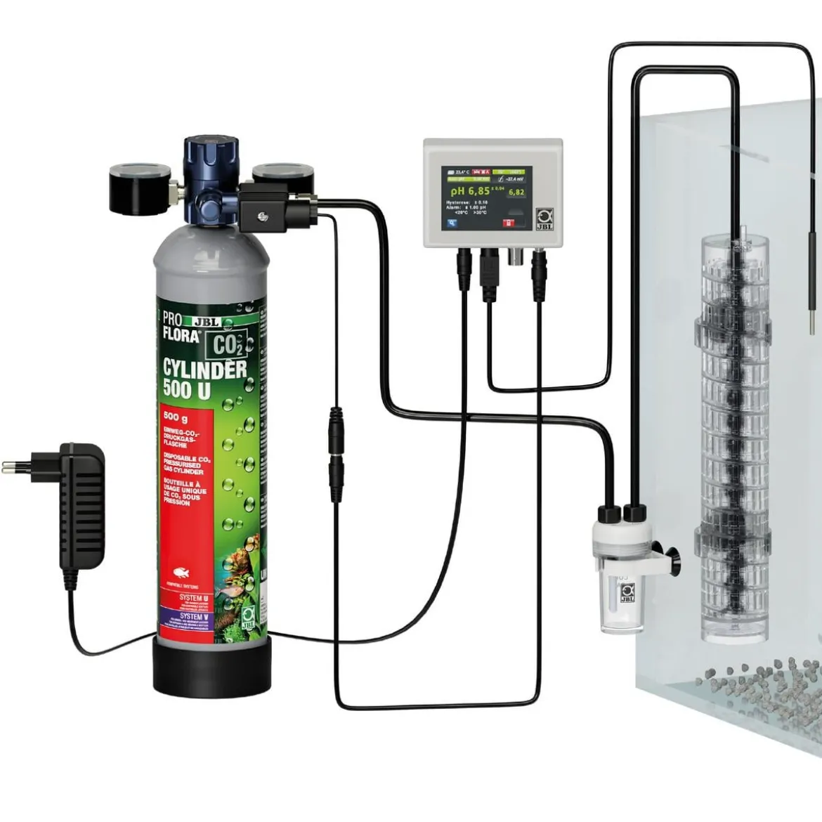 JBL PROFLORA CO2 Professional Set U, 40-600 l